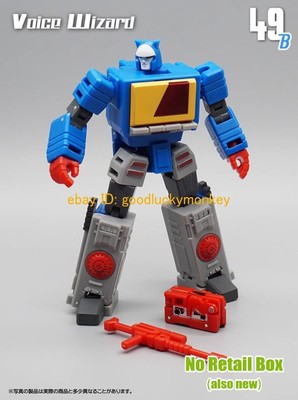 MFT mf 49B Blaster Emitter Radio IDW G1 4in Blue Action Figure Robot Deformabl