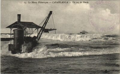 CPA AK MAROC CASABLANCA Raz de marée (23265)