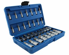 Master Hex Bit Set 32pc Sae Metric Socket Set Standard Allen 14 38 12