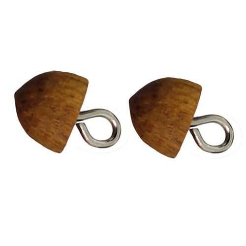 Wooden Brown Button For Cloth Sewing DIY Craft Embellishment Sewing Jacket Suits - Picture 2 of 3
