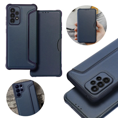 FÜR APPLE IPHONE 8 - RAZOR Book Cover Hülle Handy Case Etui Tasche BLAU