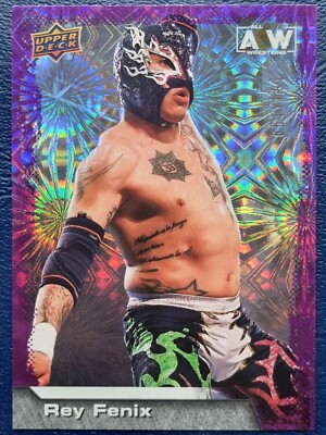 2022 AEW Rey Fenix Purple Pyro /199 Trading Card Upper Deck Mint #74148