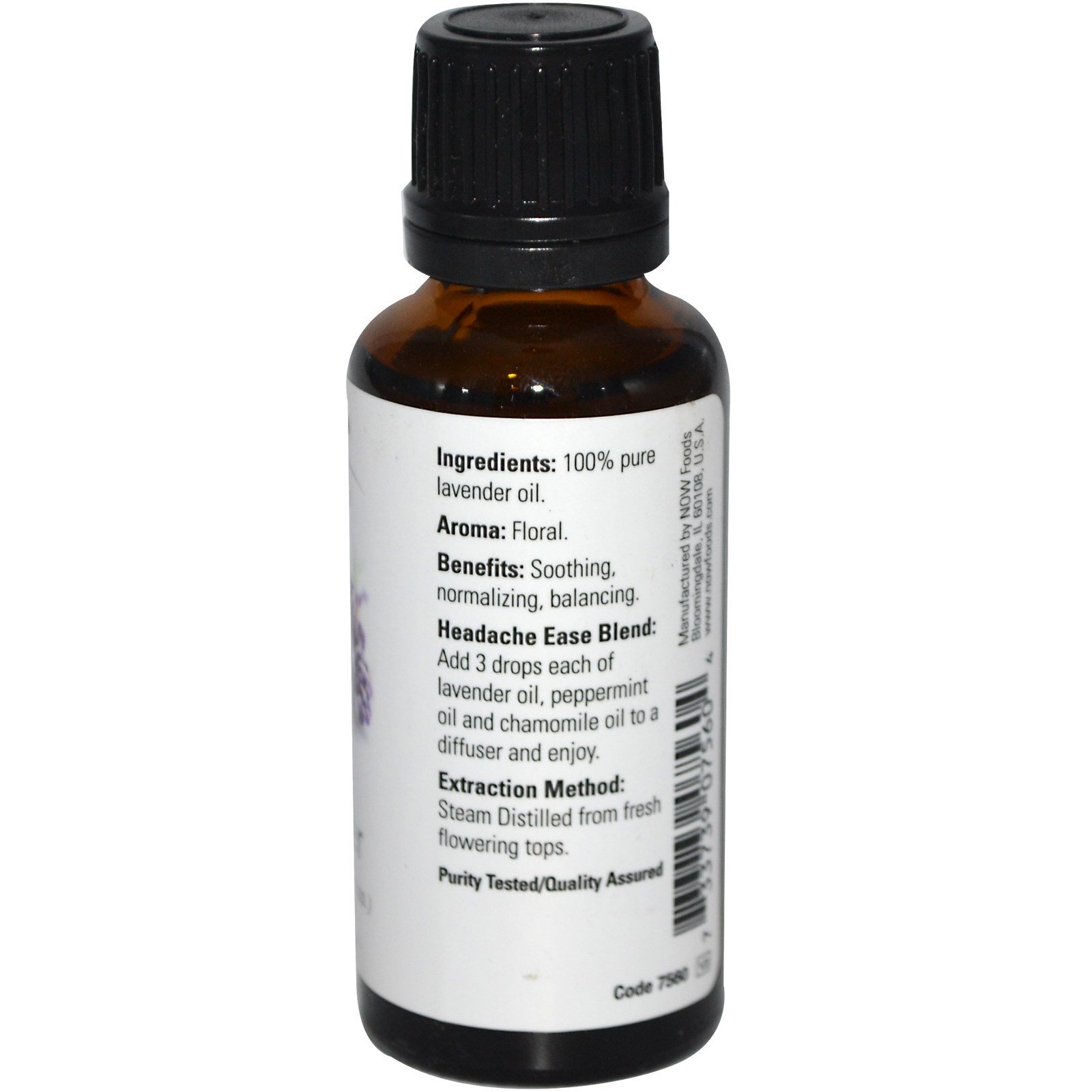 Now Foods Essential Oils Lavender 1 fl oz (4 PACK)