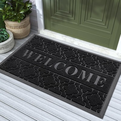 Heavy Duty 36x24 Outdoor/Indoor Mat - Fade Resistant, Easy to Clean, Safe Grip