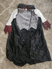 Rubies Long Sleeve Vampire Cosplay Halloween Top With Cape Adult Standard Size