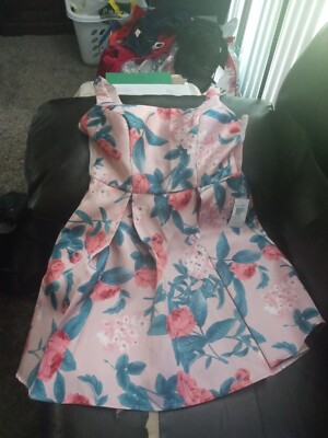 b darlin pink floral dress B Darlin Pink Floral pink maxi Dress