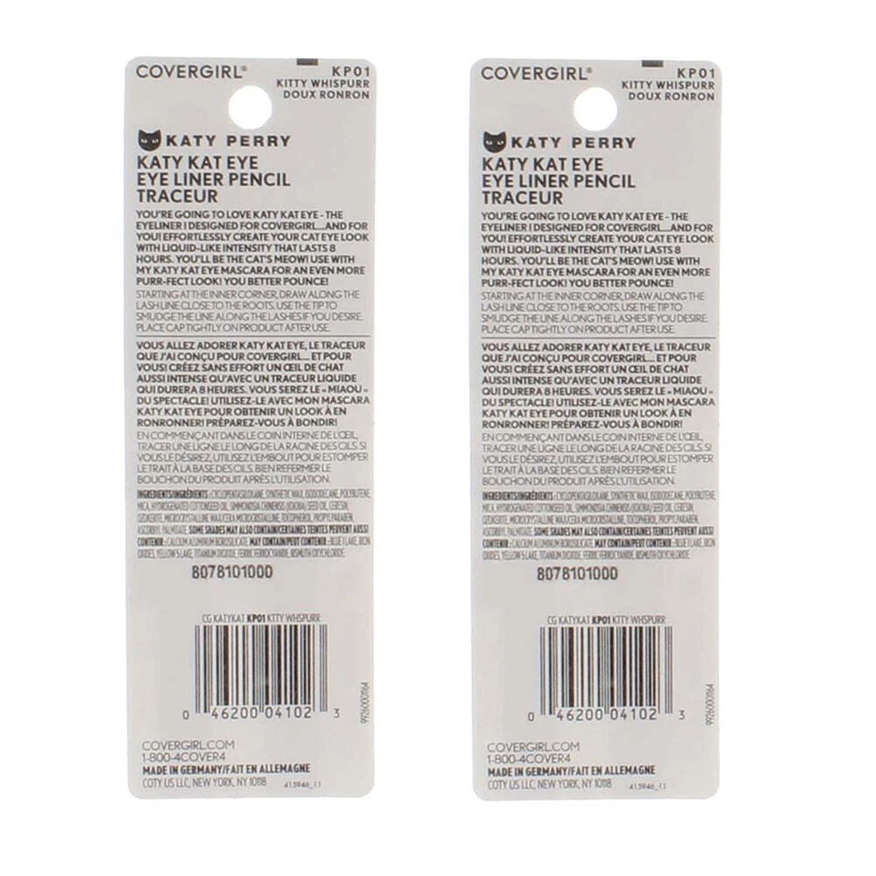 Pack of 2 CoverGirl Katy Kat Eye Liner Pencil, Kitty Whispurr KP01 - Image 3 of 4