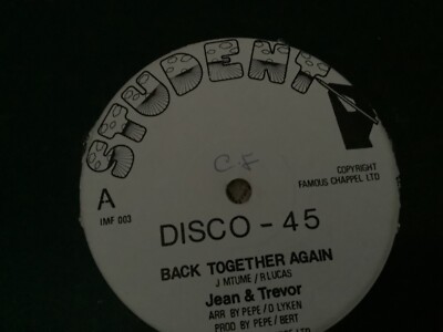 Jean & Trevor , Back Together Again   , 12  Student