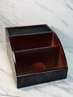 Wooden Phone/Glasses Caddy For Bedside Or Desk Holder Station Plus Other Items