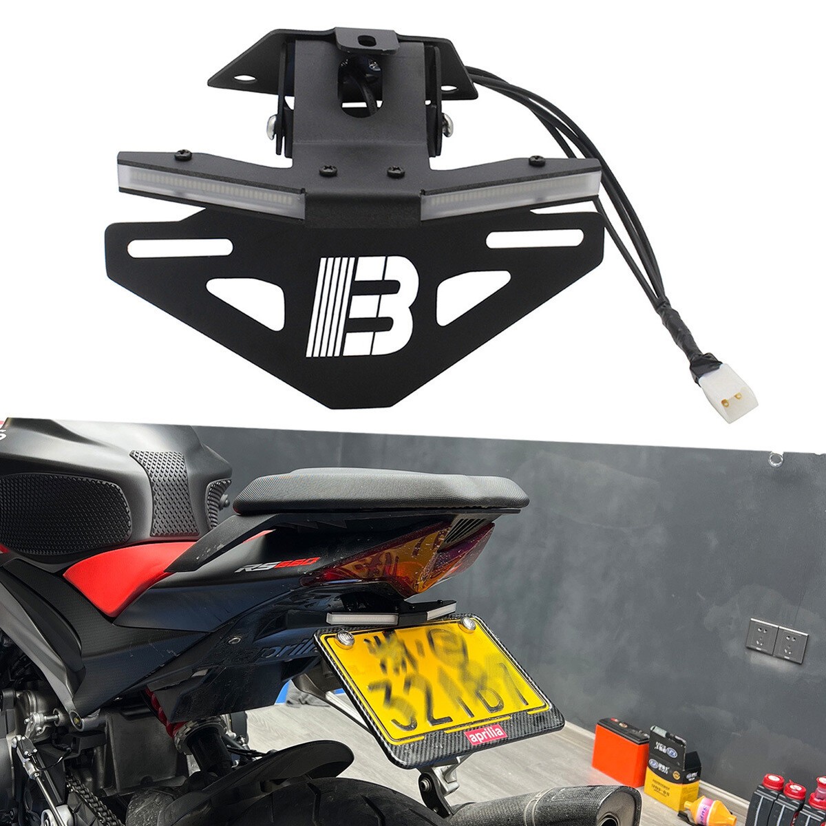 For Aprilia RS660 Integrated Tail Light Turn Signal Tidy License
