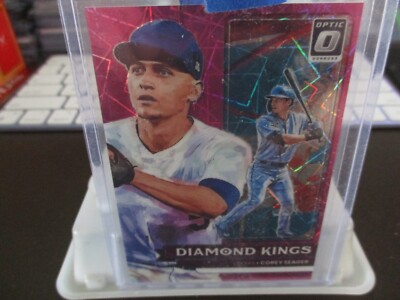 2022 Optic Corey Seager Diamond Kings Pink Velocity 101/249 Texas Rangers #15