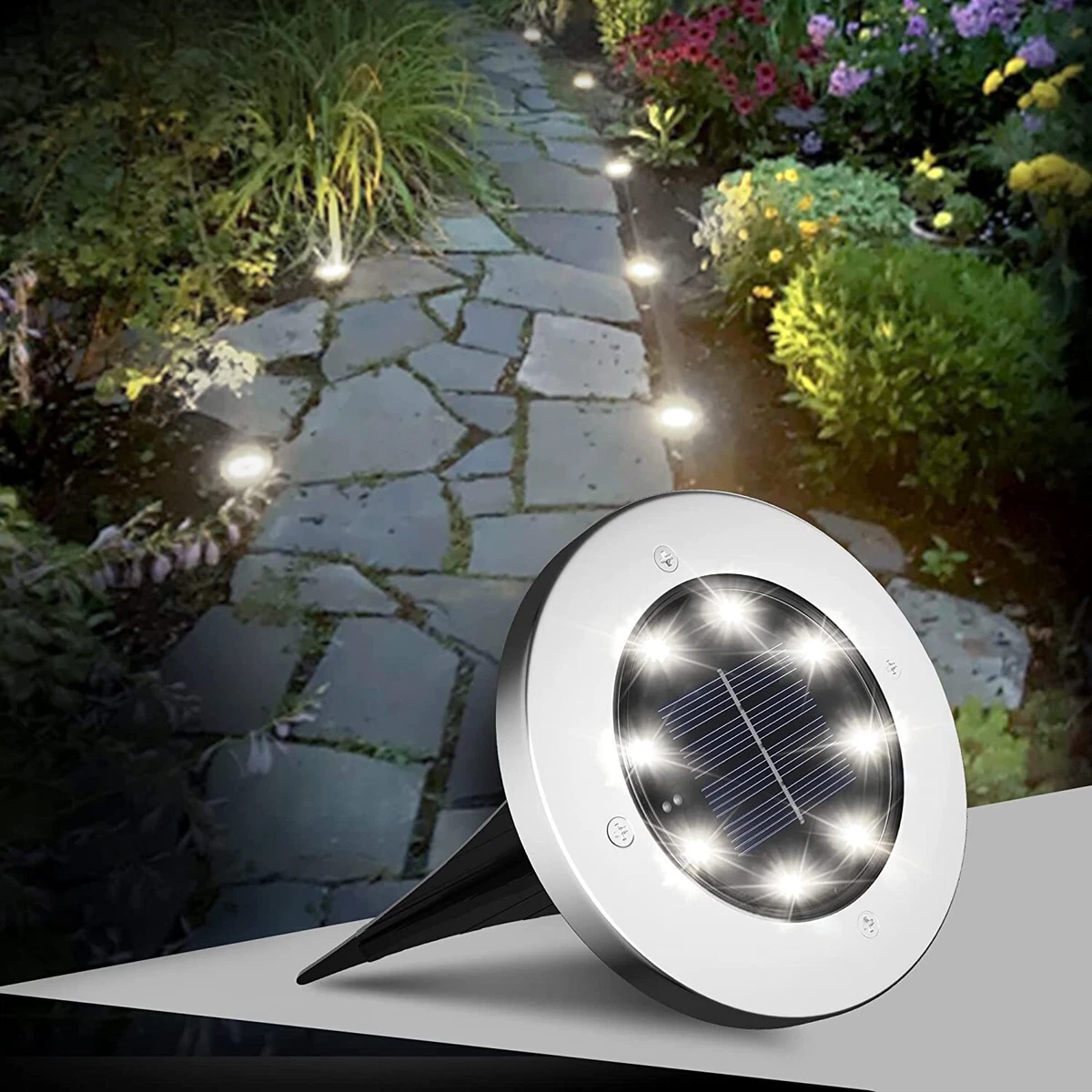 Garden ground solar lights deals