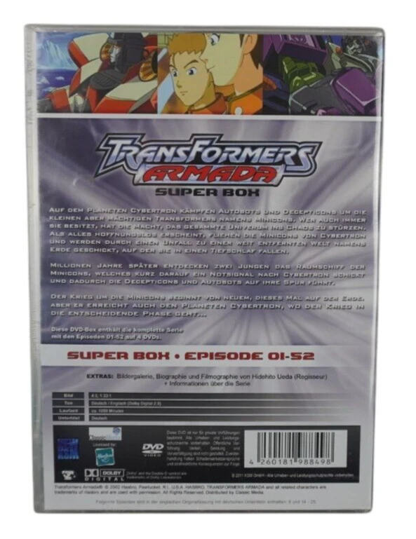 Transformers Armada komplette Serie Super Box DVD Deutsch FSK 12 gebraucht - Bild 2 von 2