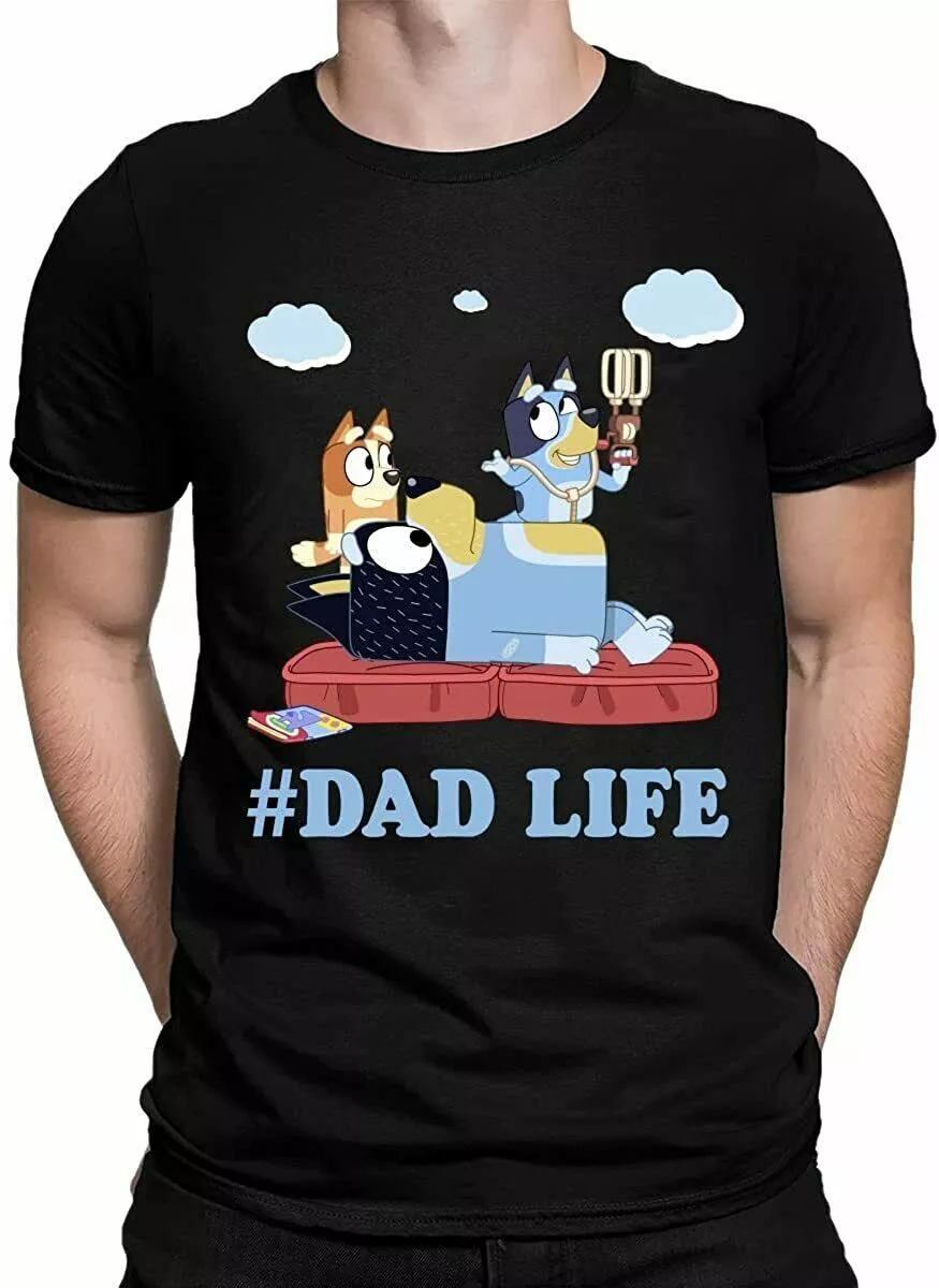  Bluey Dad Shirt For Men, Bluey Dad Shirt Adult, Fathers Day  Gift Shirt, Bluey Party Shirt, Dad Daddy Bluey Birthday Christmas Gift Shirt  Bluey Dad T-Shirt : Handmade Products