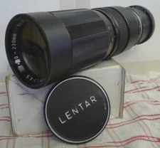 Lentar 1:4.5 f=90-230mm Tele-Zoom Lens for Pentax PK +1 Cap - Made in Japan