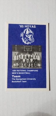 1984-85 Georgetown #14 Team Foto Patrick Ewing
