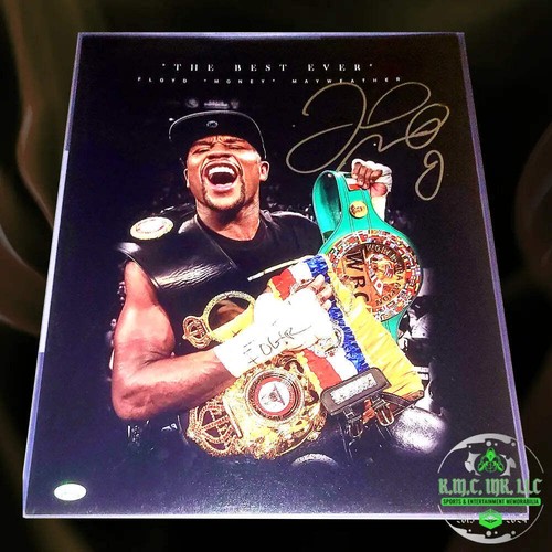 *WBC FLOYD MAYWEATHER SIGNED AUTOGRAPHED 16X20 THE BEST EVER COLLAGE W/ JSA CERT