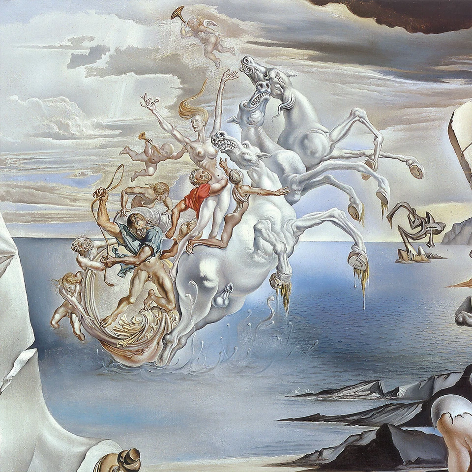54W"x28H" LA SEPARAZIONE DELL'ATOMO, 1947 por SALVADOR DALI - OPCIONES de LIENZO Foto 4 de 4