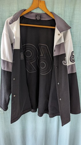 Sean John Collection 1969 Vintage Varsity Jacket - BLACK, WHITE & CREAM - Picture 4 of 8