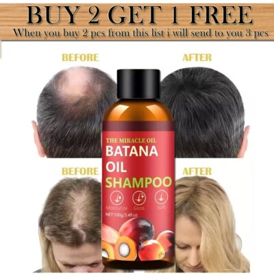 BUY 2 GET 1 FREE batana oil Shampoo organic for healthy hair Natural Growth