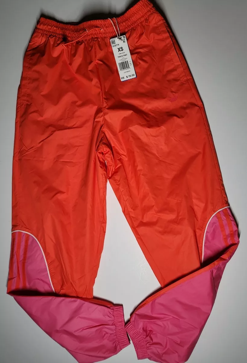 Adidas Originals XS Track Pants Semi Solar Red Orange Pink NWT gc6774