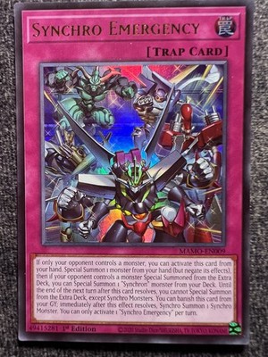 Yugioh Synchro Emergency MAMO-EN009 Ultra Rare 1st Edition NM