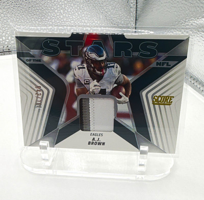 Score A.J. Brown Philadelphia Eagles Stars of the NFL Memorabilia 042/100