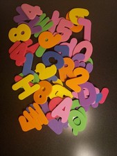 Foam 3" Letters And Numbers Educational For Pre-Schoolers Bathtime Fun 50 Pieces