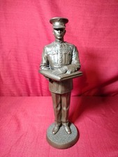 Caqui Ejército Final Duty - Guardia de Honor Marina Acabado Bronce Estatua Militar 12.5"