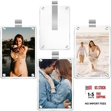 Car Sun Visor Photo Holder Universal Magnetic Car Visor Clip, 4 Pack