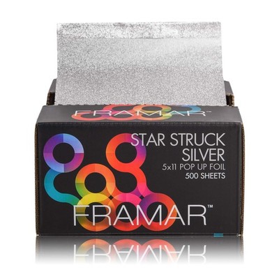 Framar Silver Hair Foils For Highlighting - Pop 500 Count (Pack of 1), 