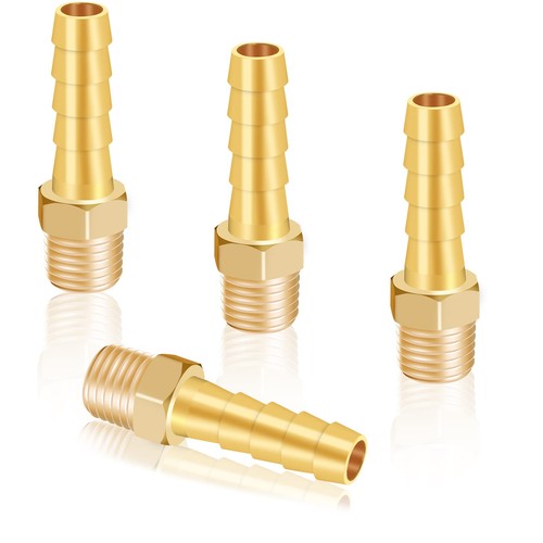Hose Barb To 1/8 Npt Male Brass Quick Coupler Connect Fitting 5/16