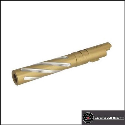 5KU Gold Tornado Stainless Fluted Outer Barrel for Tokyo Marui Hi-Capa Airsoft P