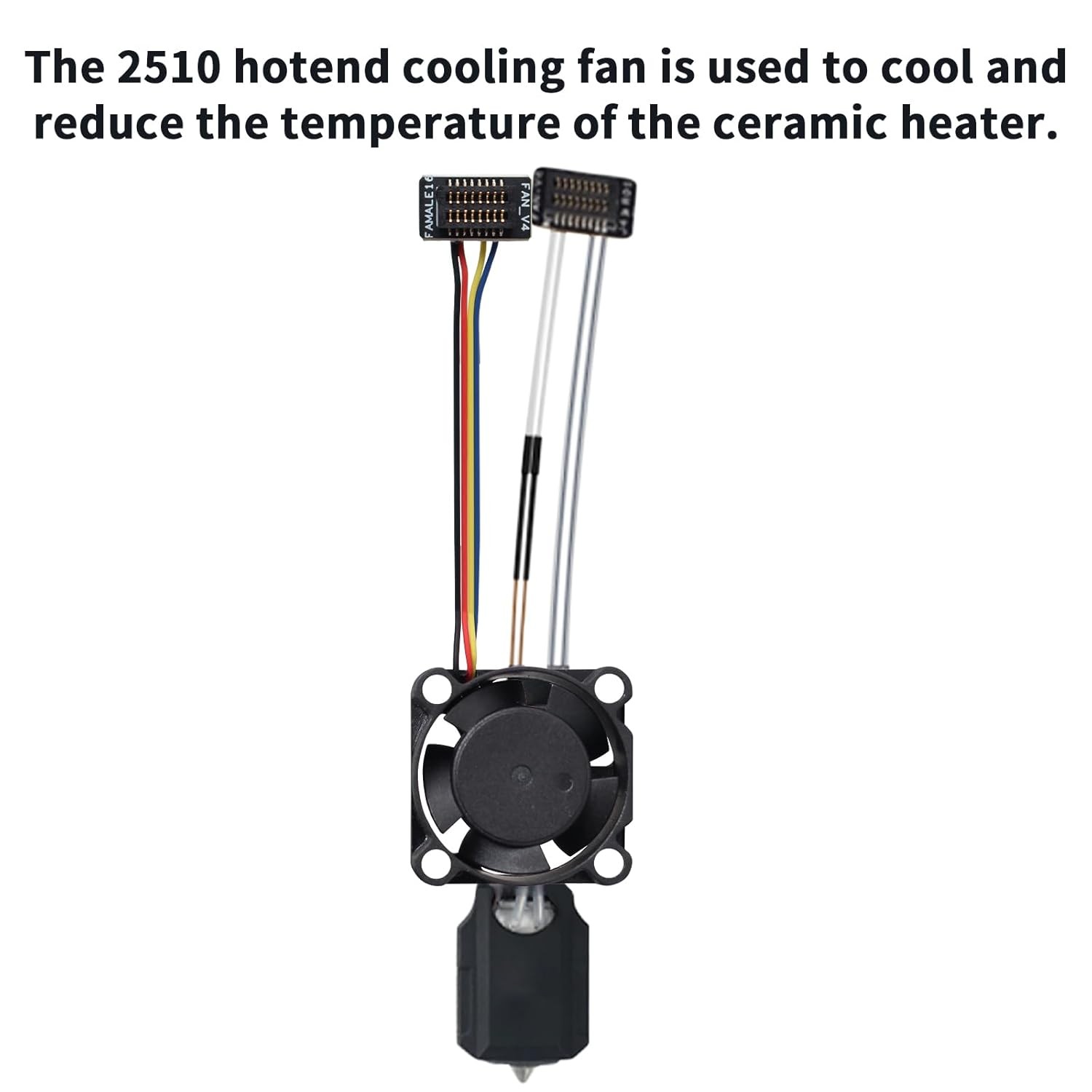 P1P Accessories - Hotend Cooling Fan: 25x25x10mm/ 0.98x0.98x0.39inch 15,500... 