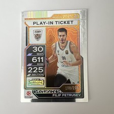 Panini Filip Petrusev Dubai Contenders EuroLeague Play-In Ticket /299 2025-26