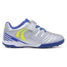 Boys Trainers Metallic Kids Easy Fasten Silver Girls Bungee Laces Astro SIZE