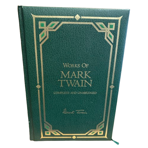 Works of Mark Twain Book Complete And Unabridged 1990 Grammercy Hardback Gilded