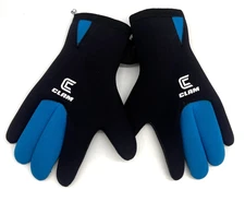 IceArmor by: Clam Men's Neoprene Fishing Gloves Black w/ Blue Sz XL