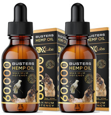 Buster's Organic Hemp Oil Large 60 Milliliters 2Pack 4Month Supply for Dogs Cats