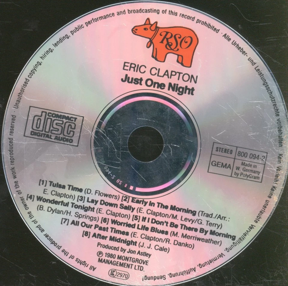 Eric Clapton Just One Night double CD Europe Polydor with booklet in large jewel - Bild 3 von 4