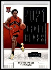 Scottie Barnes RC Contenders 2021 Draft Class Raptors Jersey #4 Card Match