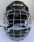 CCM Tacks 710 Ice Hockey Helmet Size Youth Medium Black Used — photo 1