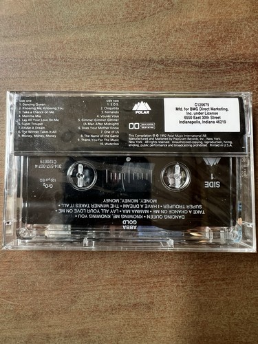 NEW & SEALED! Abba Gold Greatest Hits Audio Cassette Tape Rare 1992 Polar Music - Picture 2 of 4