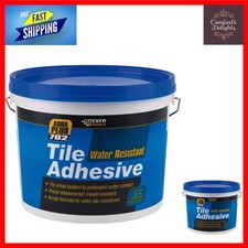 Ready Mixed Acrylic Tile Adhesive – Water Resistant, Off White 7.5kg for Crafts