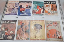 Vintage 1920s 1930s Sheet Music Lot 8 Piano Voice Jazz Ukulele