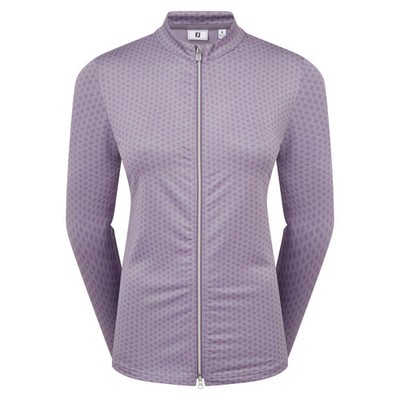 Foot Joy Print FZIP MDLYR Jacke für Damen Violet