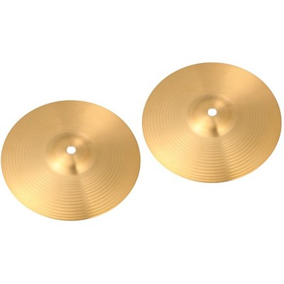 2 PCS Percussion Instrument Hi Hat Cymbal Hand Cymbals Drum Mute Pads