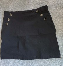 Rafaella comfort skort black size M women's Pickleball Golf Buttons Tenniscore