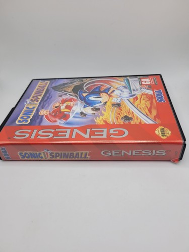 Sonic The Hedgehog Spinball - Sega Genesis - CIB Complete W/ Hangtab - Tested! - Picture 6 of 6