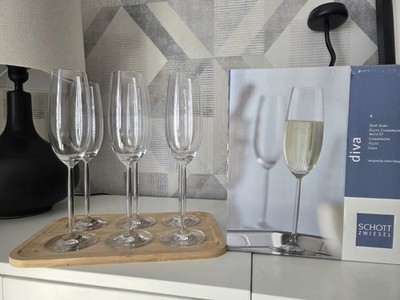 6 SCHOTT ZWIESEL DIVA SEKTGLÄSER